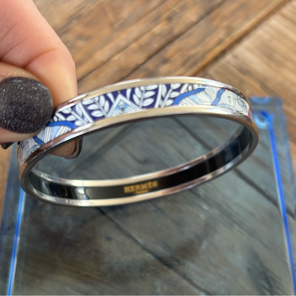HERMES - multicolor thin bangle 💙🧡
